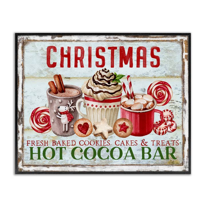 Fête de l'art encadrée au chocolat chaud pour la vente par Stupell Industries