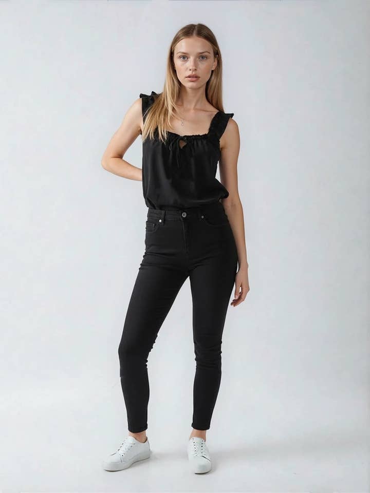 TANK TOP BLACK for wholesale by Sam Steven