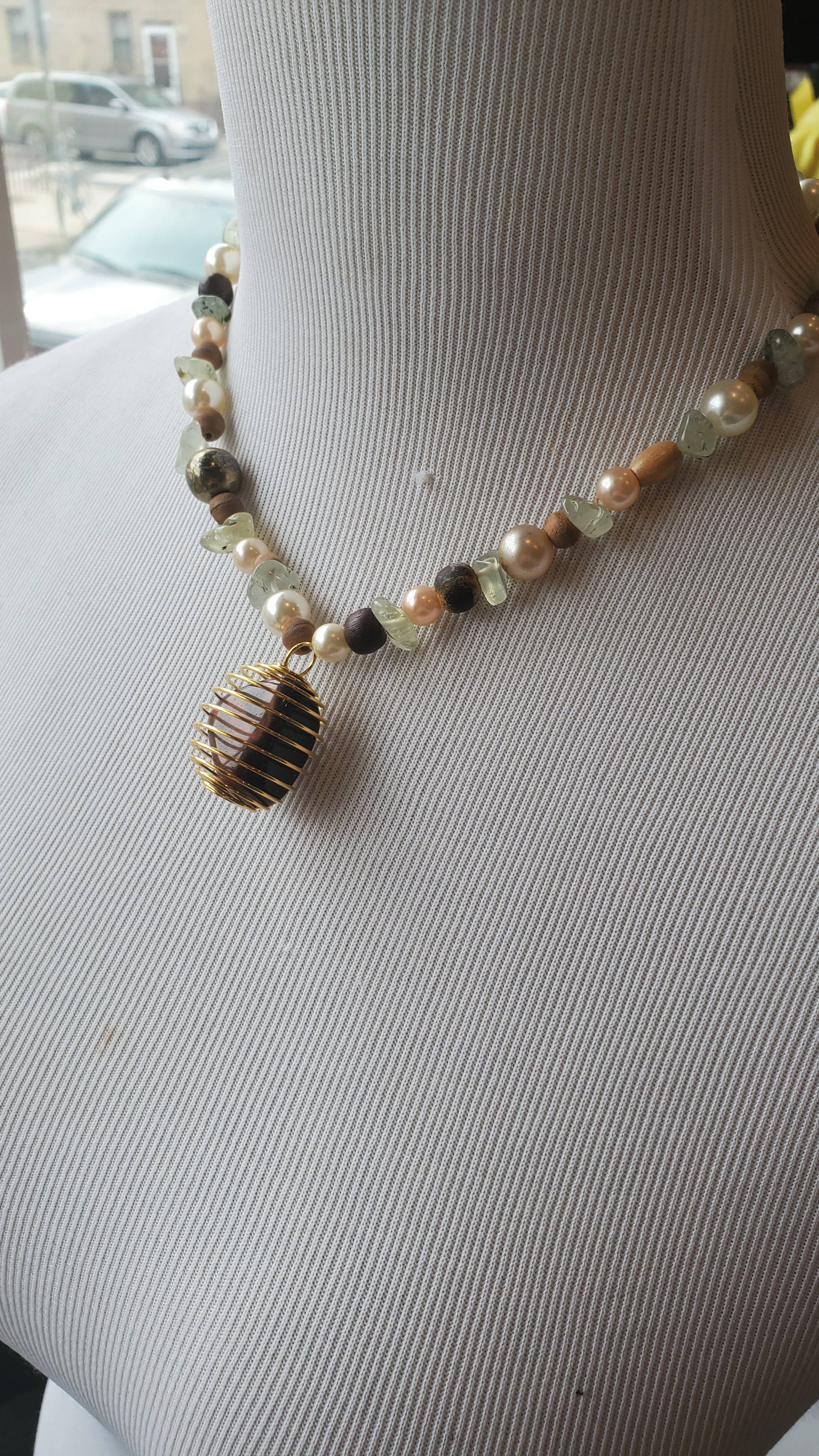 Skullduggery Studios - Wholesale Pendant/Charm Necklace - Beaded Necklace with Crystal Pendant9