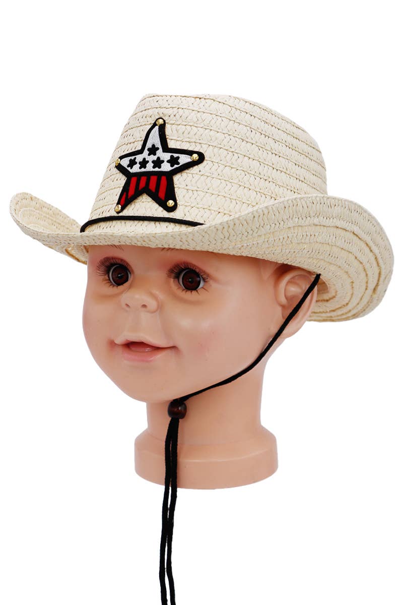 Cap Zone - Wholesale Cowboy Hat - Kids - Kids Western Star Paper Straw Cowboy Hat10