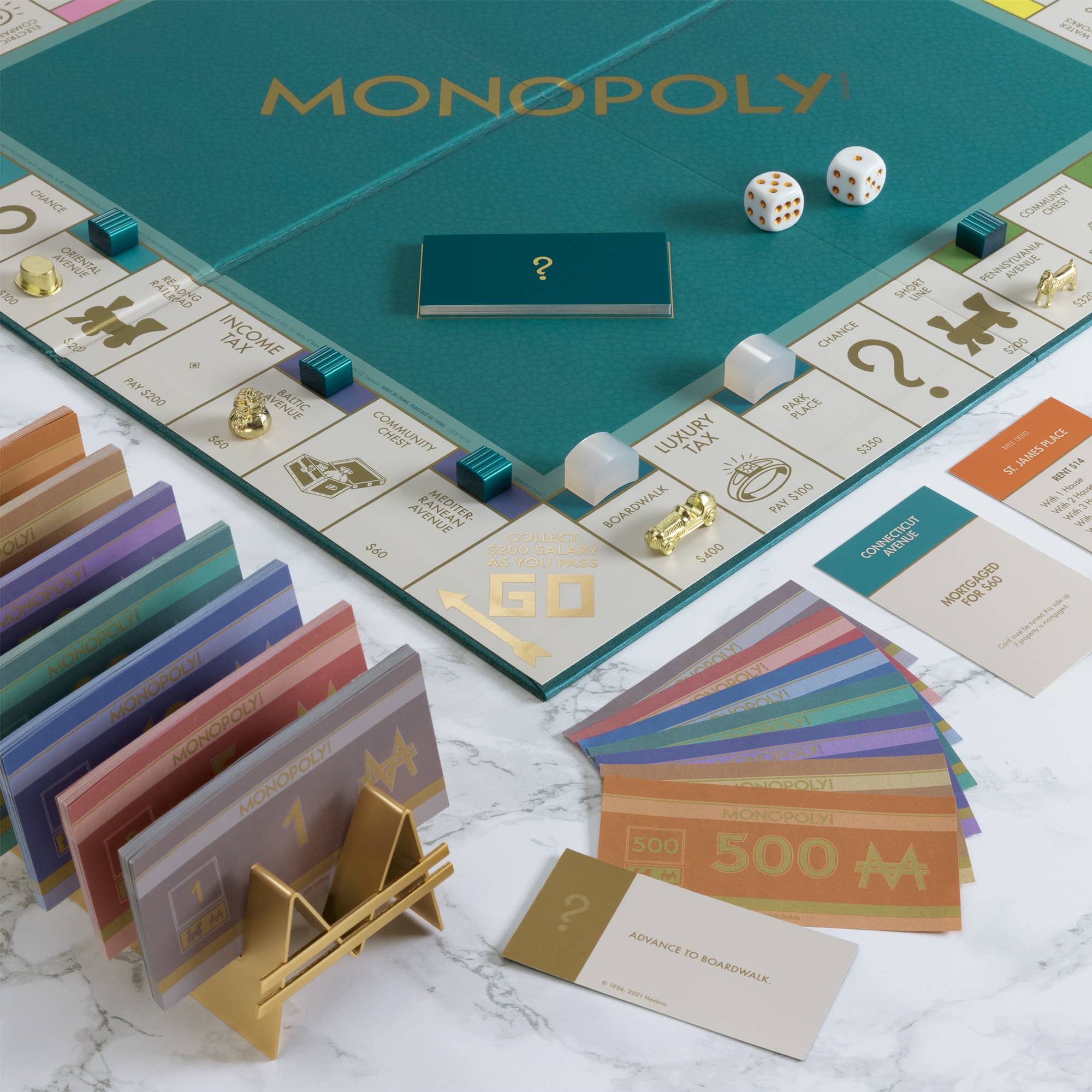 WS Game Company - Wholesale Board Game - Monopoly Del Mar Shagreen Edition2