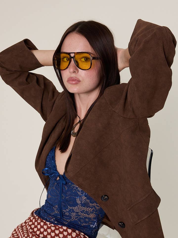 VINTAGE BROWN DOUBLE BUTTONS OVERSIZED JACKET and other Purchase Wholesale brown jacket. Free Returns & Net 60 Terms on Faire trending on Faire.