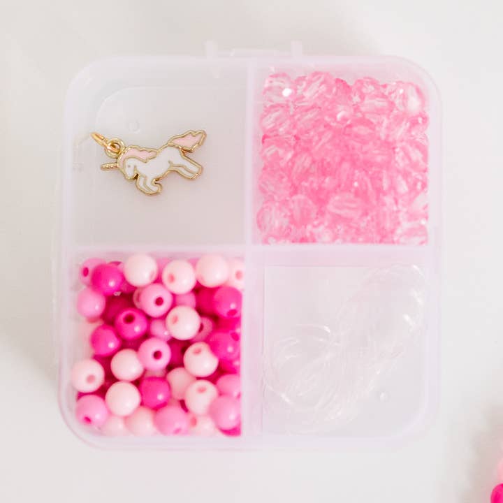 Mini Unicorn Dreams DIY Bracelet Craft Kit, Birthday Favor for wholesale by Stacked Sweetly