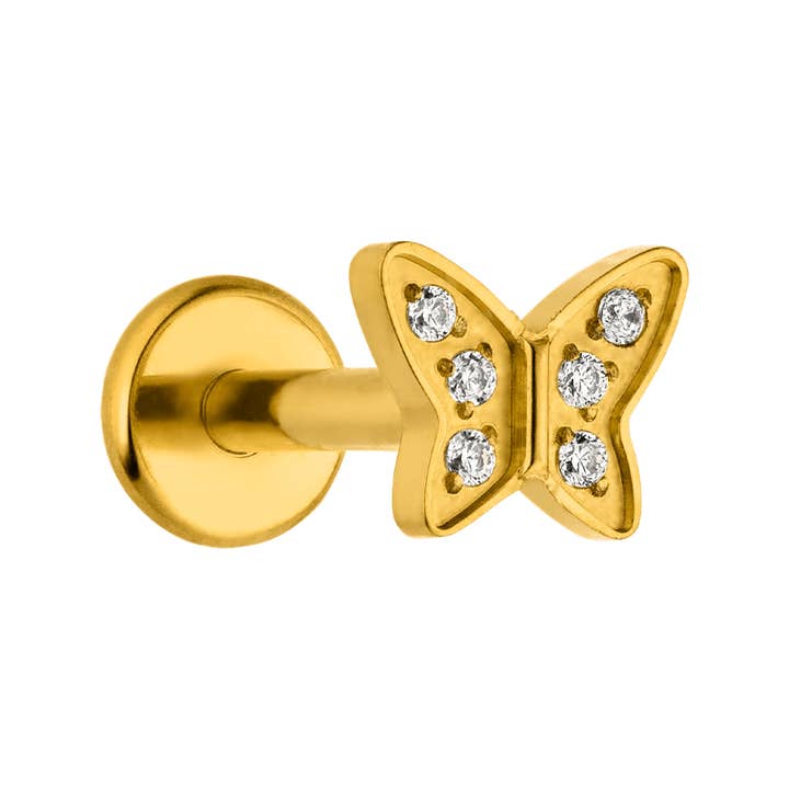 Glow Butterfly Piercing | Titan för wholesale av Schmuckgroßhandel