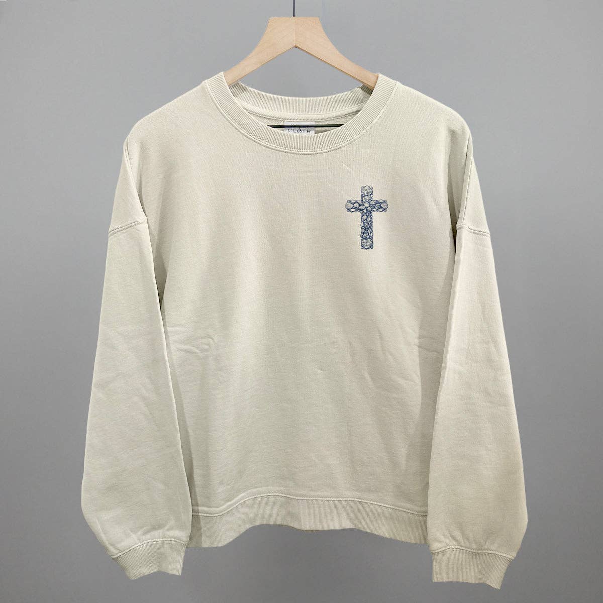 Ivy + Cloth - Wholesale Screen Printed T-Shirt - Women's - Seashell Cross (Left Chest)8