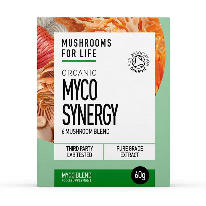 Organic Myco Synergy Extract Powder 60g for wholesale by Living Planet Ltd