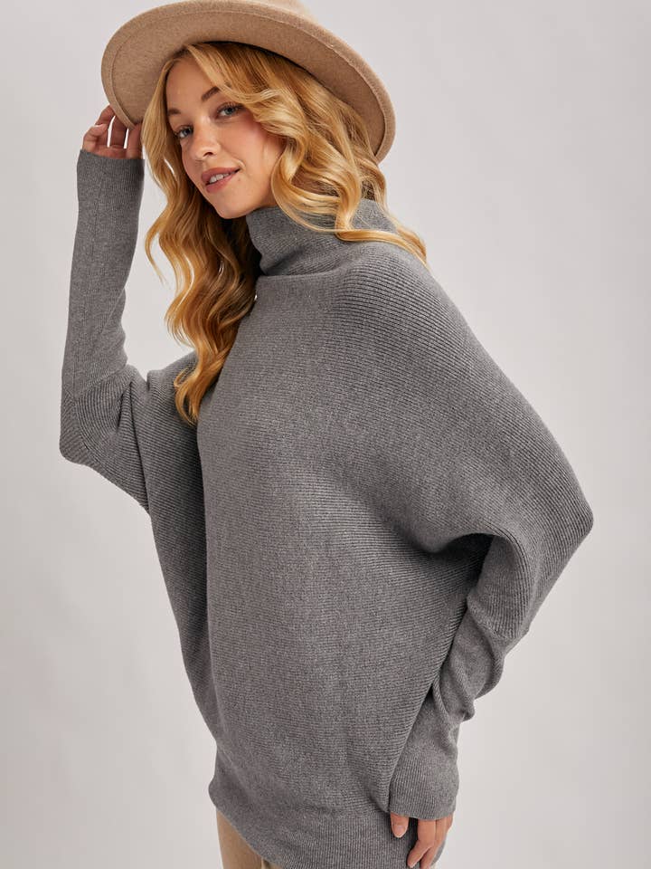 Bluivy - Wholesale Knit Sweater - Women's - SLOUCH NECK DOLMAN SLEEVED PULLOVER12