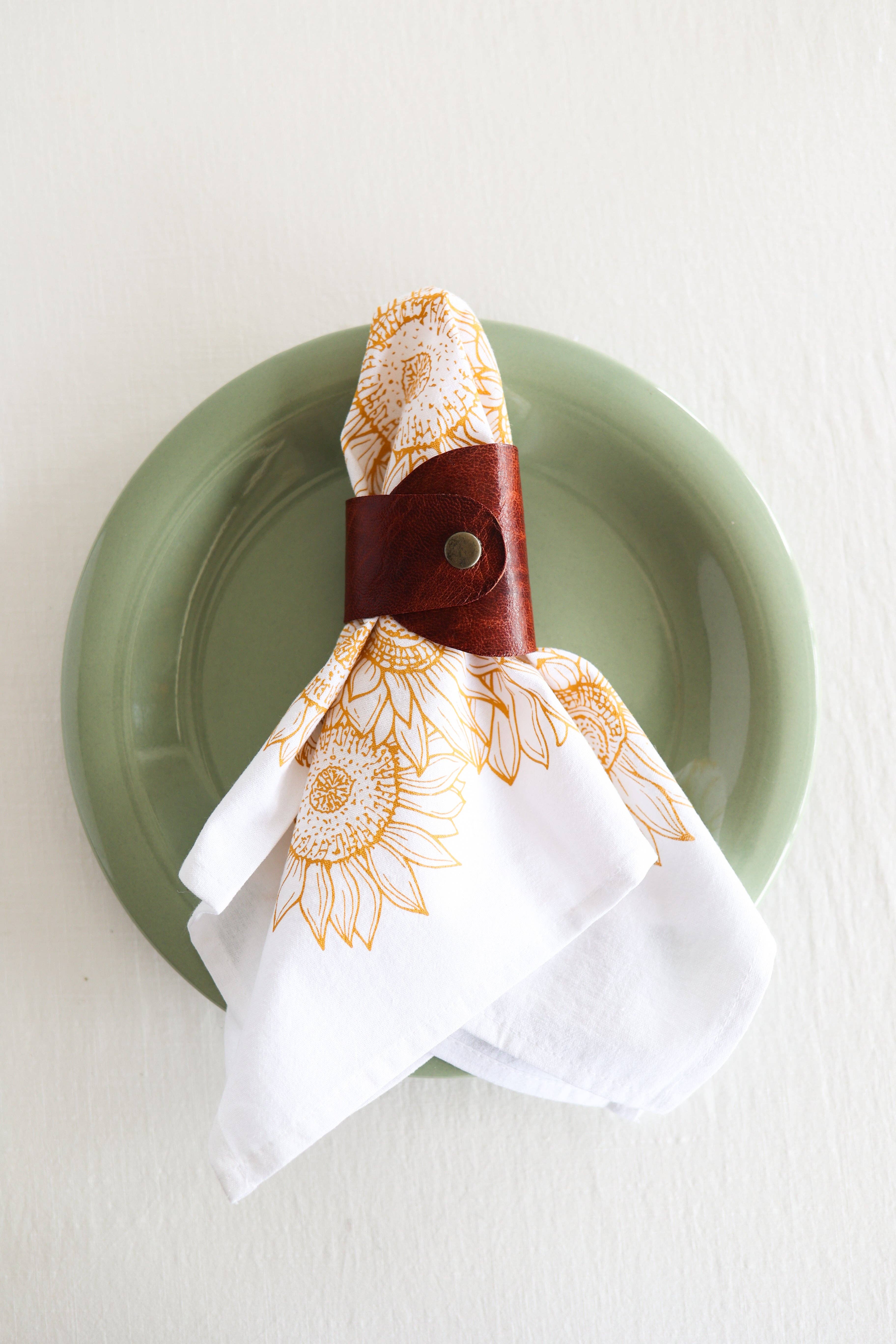 Highland Ridge  |  Handmade Home Decor – wholesale Dinner & cloth napkin – Sunflower Garden Napkins Set of 40