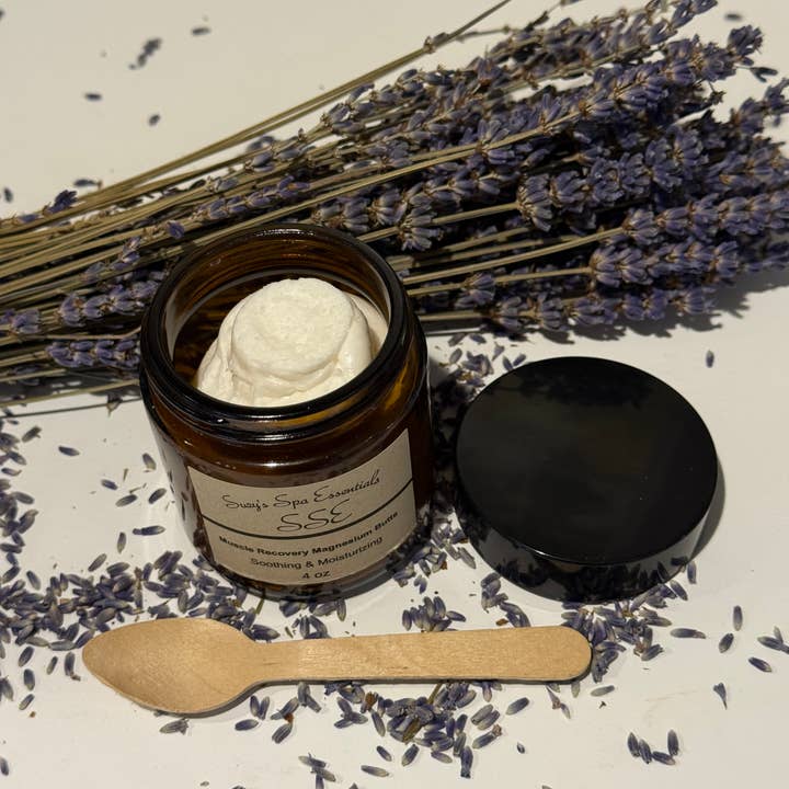 Suzy Spa Essentials - Wholesale Body Balm/Butter - Magnesium Butter- Lavender + Eucalyptus Muscle & Sleep Cream4