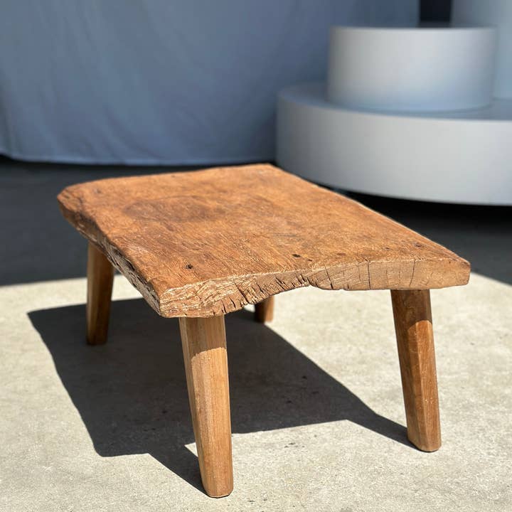 Office Objets - Venta al por mayor Mesas auxiliares - Mesa baja pequeña de teca rubia cuadrúpeda H:30 L:63,5 l:4031