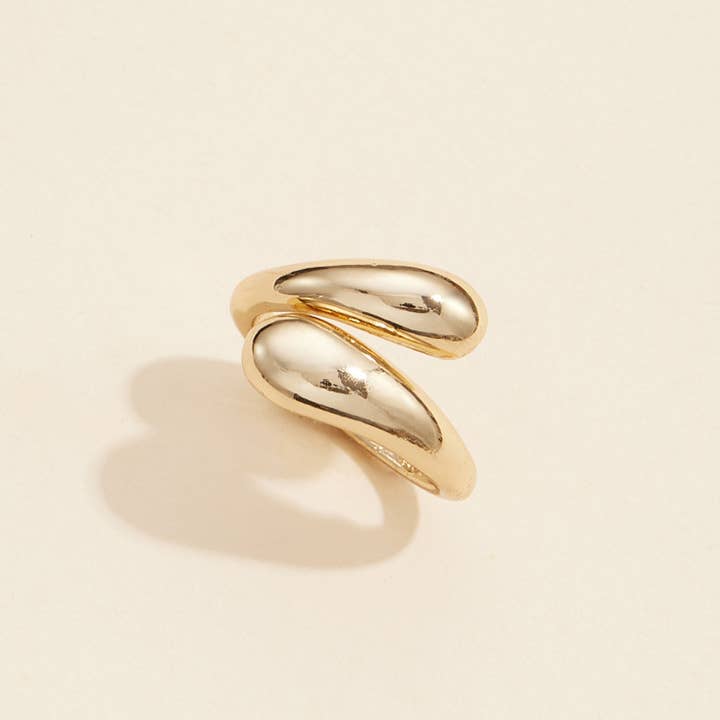 Frem - Wholesale Cocktail/Statement Ring - Modern Wraparound Statement Ring for Bold Minimalist Style