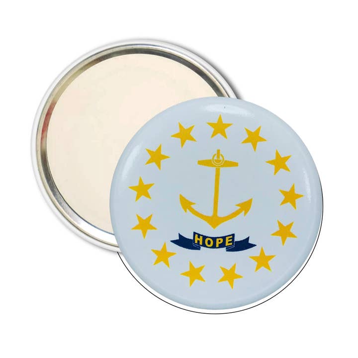 Purse Mirror - State Flag Rhode Island - USA for wholesale by Worldwide Souvenirs