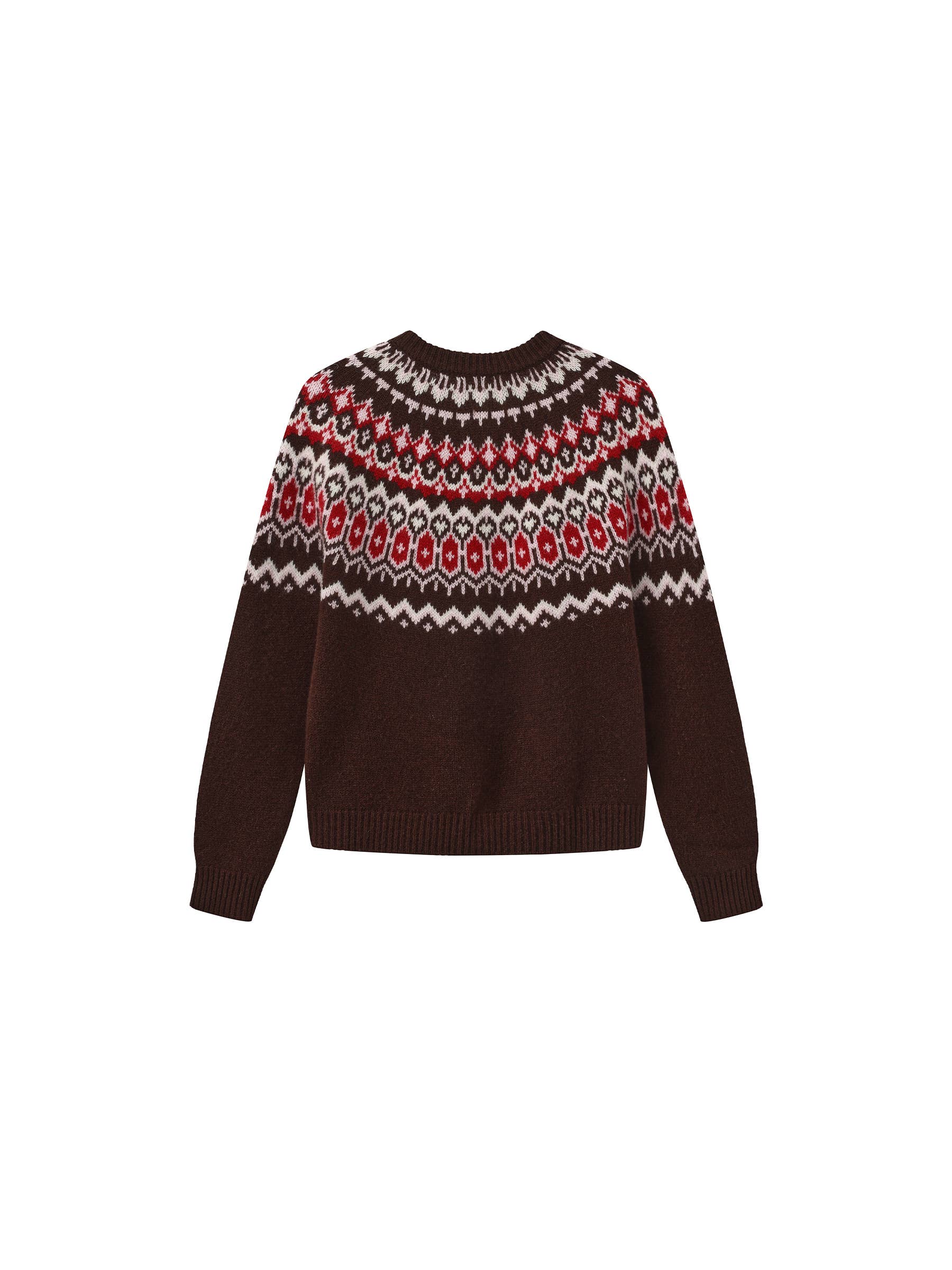 CUBIC - Wholesale Cardigan - Women's - 100% Wool Fair Isle Wool Knit Cardigan14