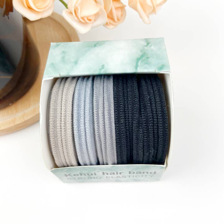 SoapElenGlen - Wholesale Hair Tie - 5PCS Solid Color Seamless Rubber Band Women's Hair Tie1