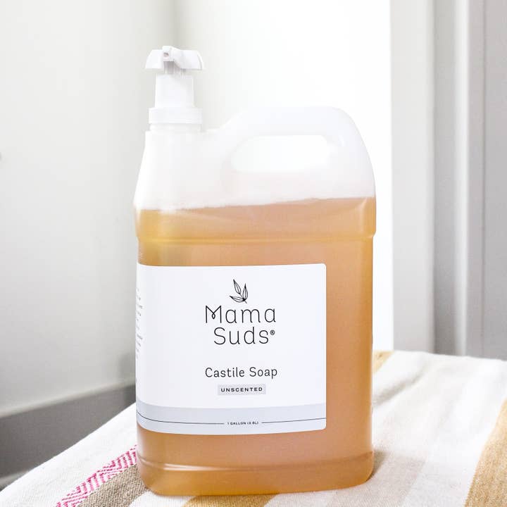 MamaSuds | Non-toxic Household Cleaners + Real Soap - Wholesale Liquid Laundry Detergent - Castile Soap 1 Gallon4