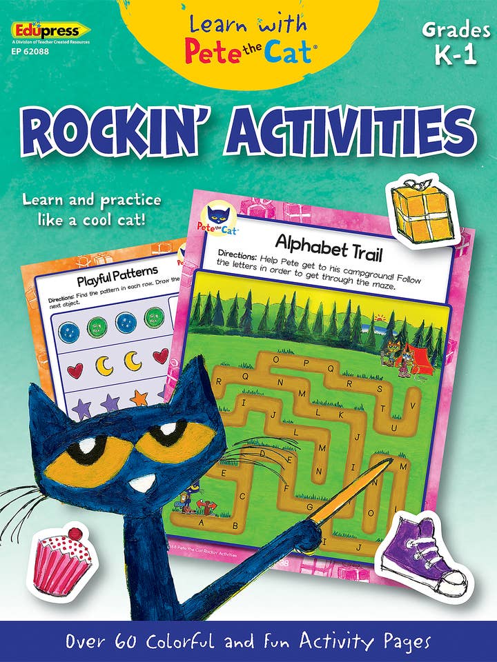 Lerne mit Pete the Cat®: Rockin' Activities für den Großhandel von Teacher Created Resources