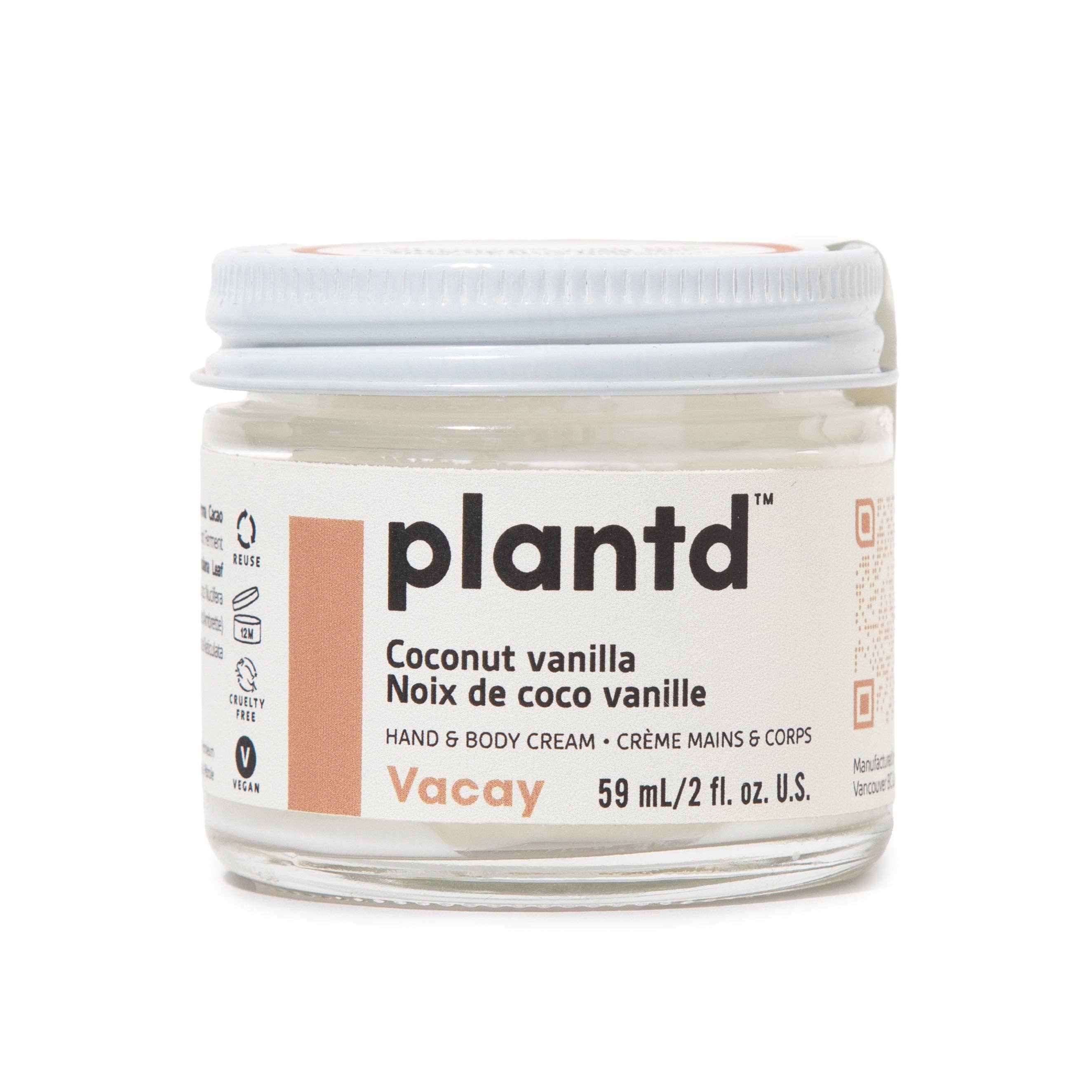 Plantd Skincare - Wholesale Hand & Body Lotion - hand & body cream - vacay (reusable 8 oz)5