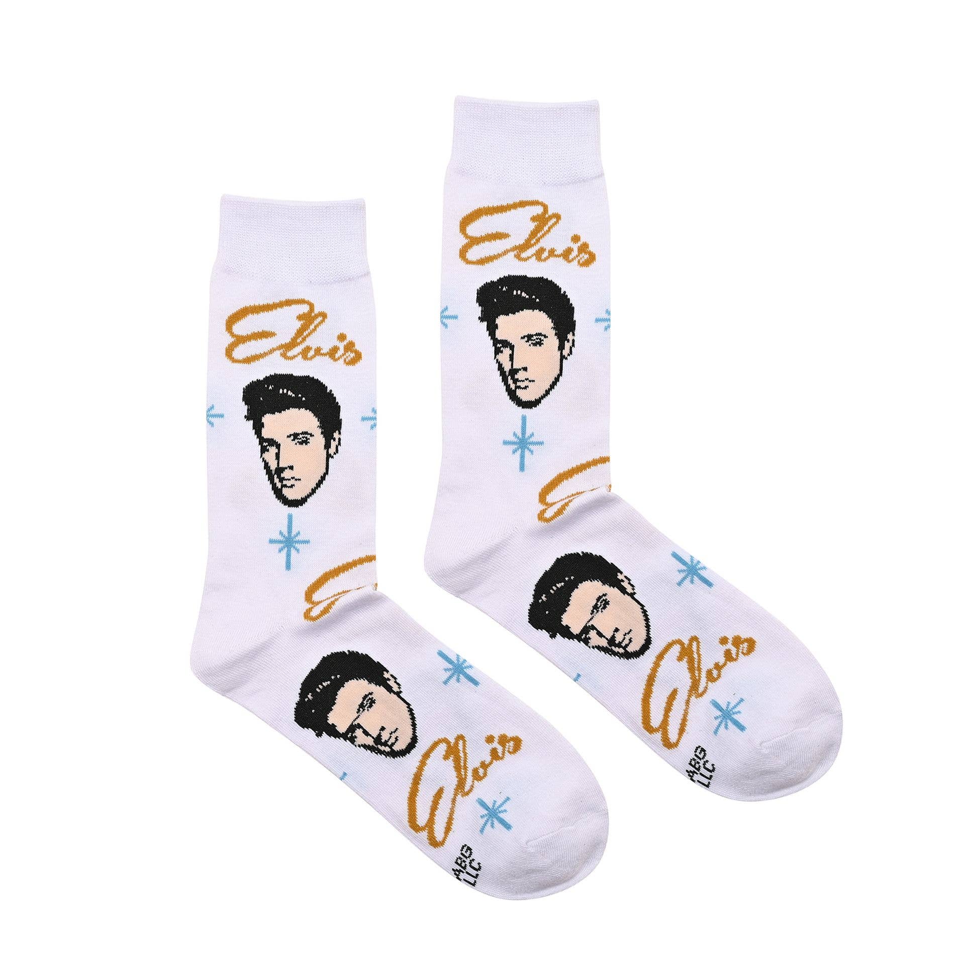 WIDDOP and Co. - Wholesale Socks - Unisex - **MULTI 6**  Odd Sox Mens Crew Socks "Retro Elvis"0
