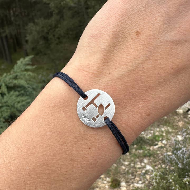 Pulsera MyRugby - L'Ovalie | Bañada en plata para venta al por mayor de Kettel