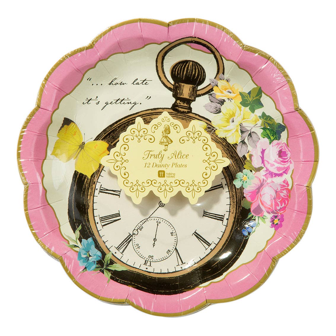 Talking Tables EU - Wholesale Disposable Plate - Alice in Wonderland Plates | 12 Pack | Tea Party |5