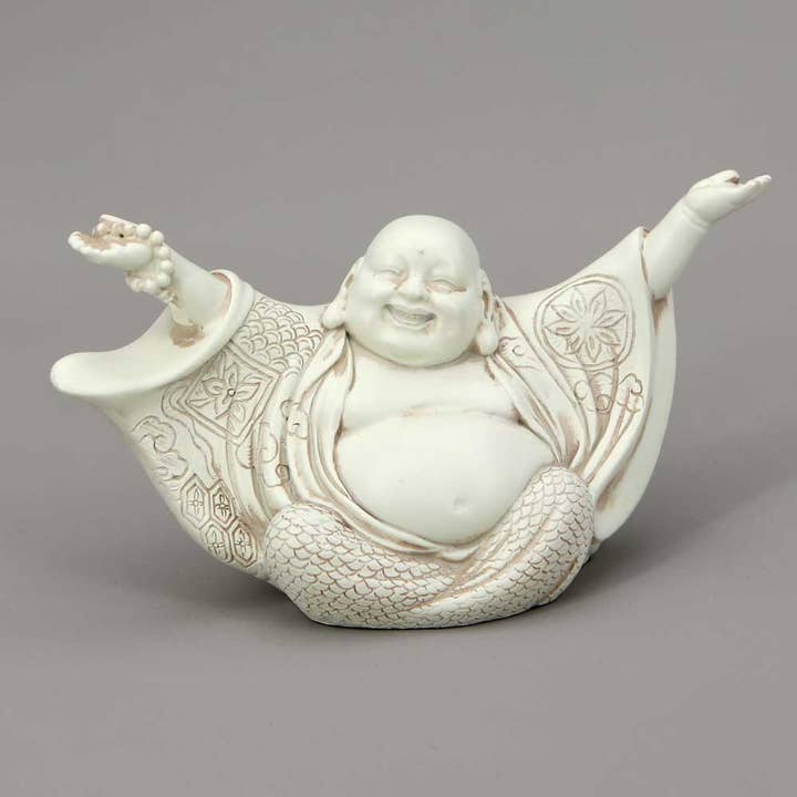 Buddha Groove - Wholesale Decorative Figurine - Welcoming Cheering Happy Buddha Statue4