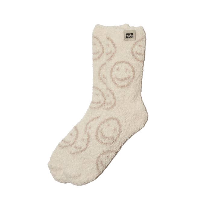 Local Beach - Wholesale Socks - Women's - Smiley Local Beach Cozy Socks1