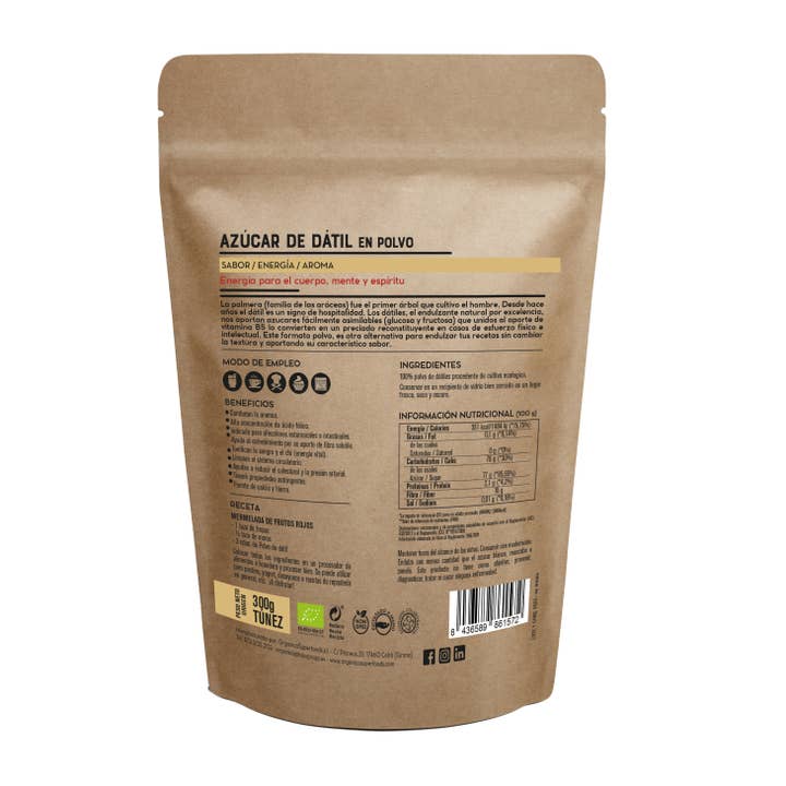 Orgánica Superfoods SL - Wholesale Sugar/Sweetener - Organic Date Sugar - 300g