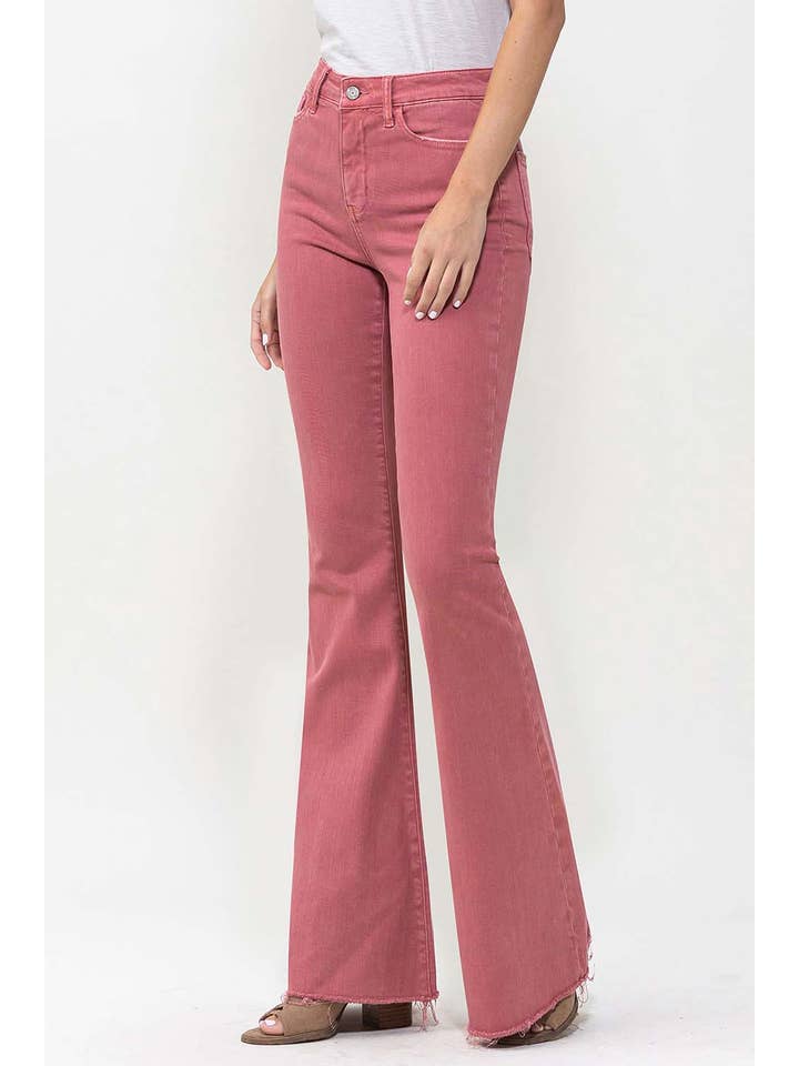 MINERAL RED HIGH RISE SUPER FLARE JEANS V3084MR for wholesale on Faire1