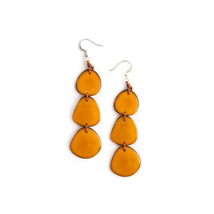 Organic Tagua Jewelry - Wholesale Dangle Earrings - Bali Earrings4