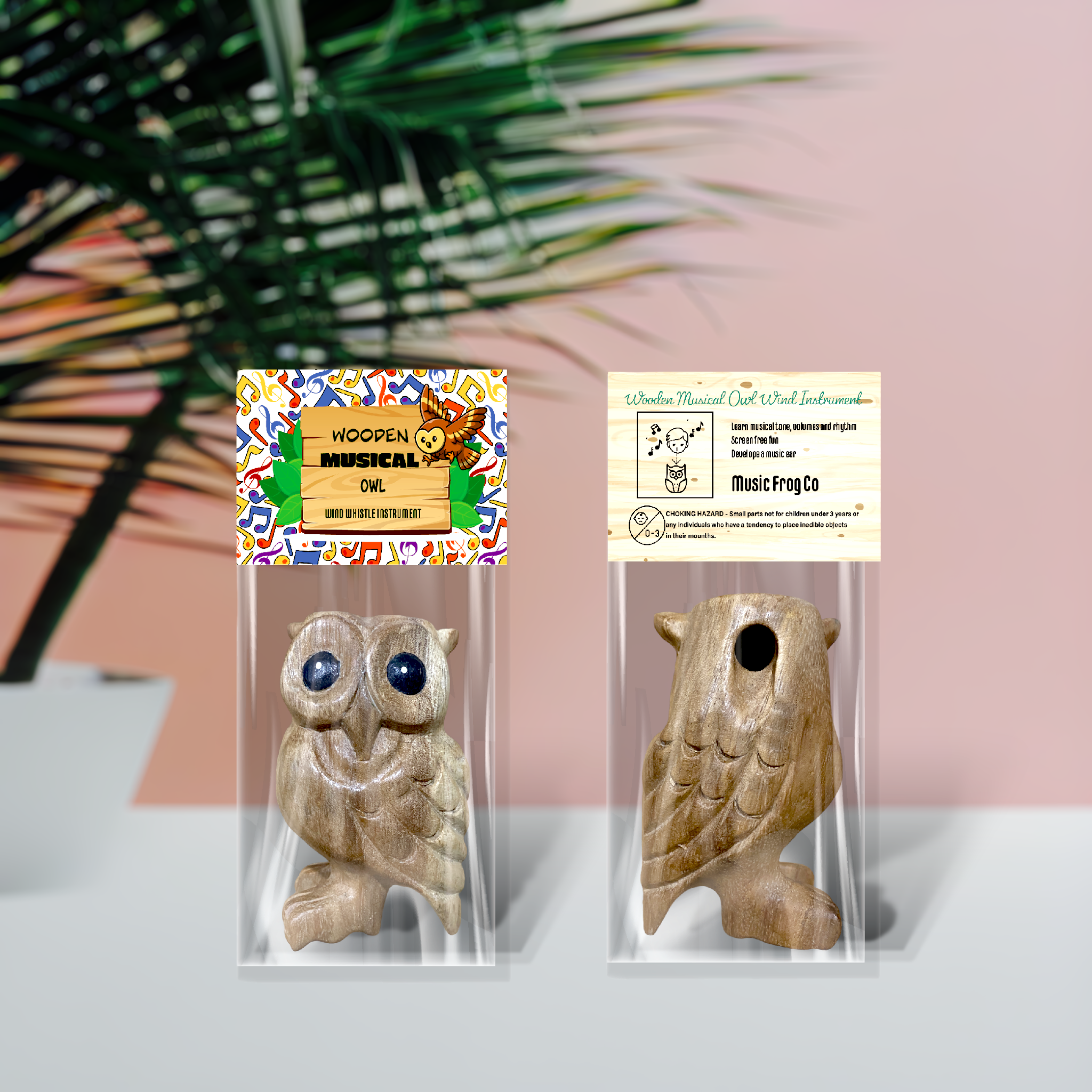 Music Frog Co - Wholesale Musical Toy - Kids & Baby - Wooden Musical Whistle Owl Instrument7