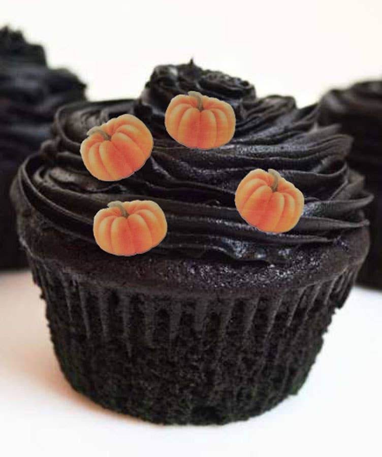 Homespun Parties - Wholesale Cake Decorating Kit - Mini Pumpkins Wafer Paper Edible Cake Decorations2