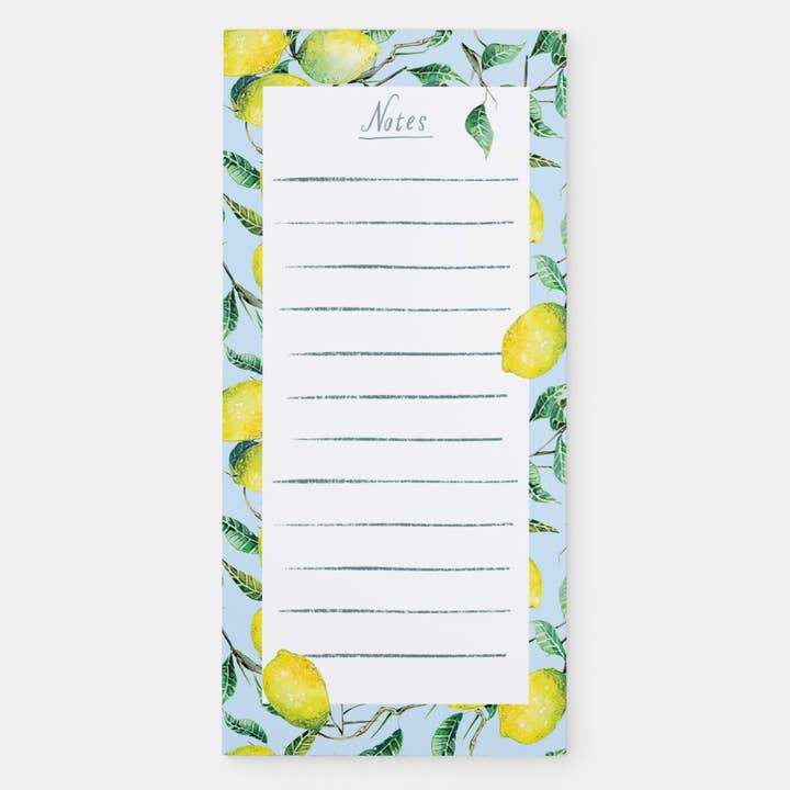 Lemons Magnetic Notepad for wholesale by Katie Napoli