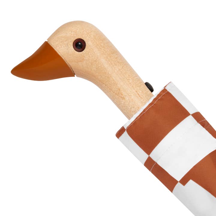 Original Duckhead USA - Wholesale Umbrella - Unisex - Peanut Butter Checkers Eco-Friendly Duckhead Umbrella