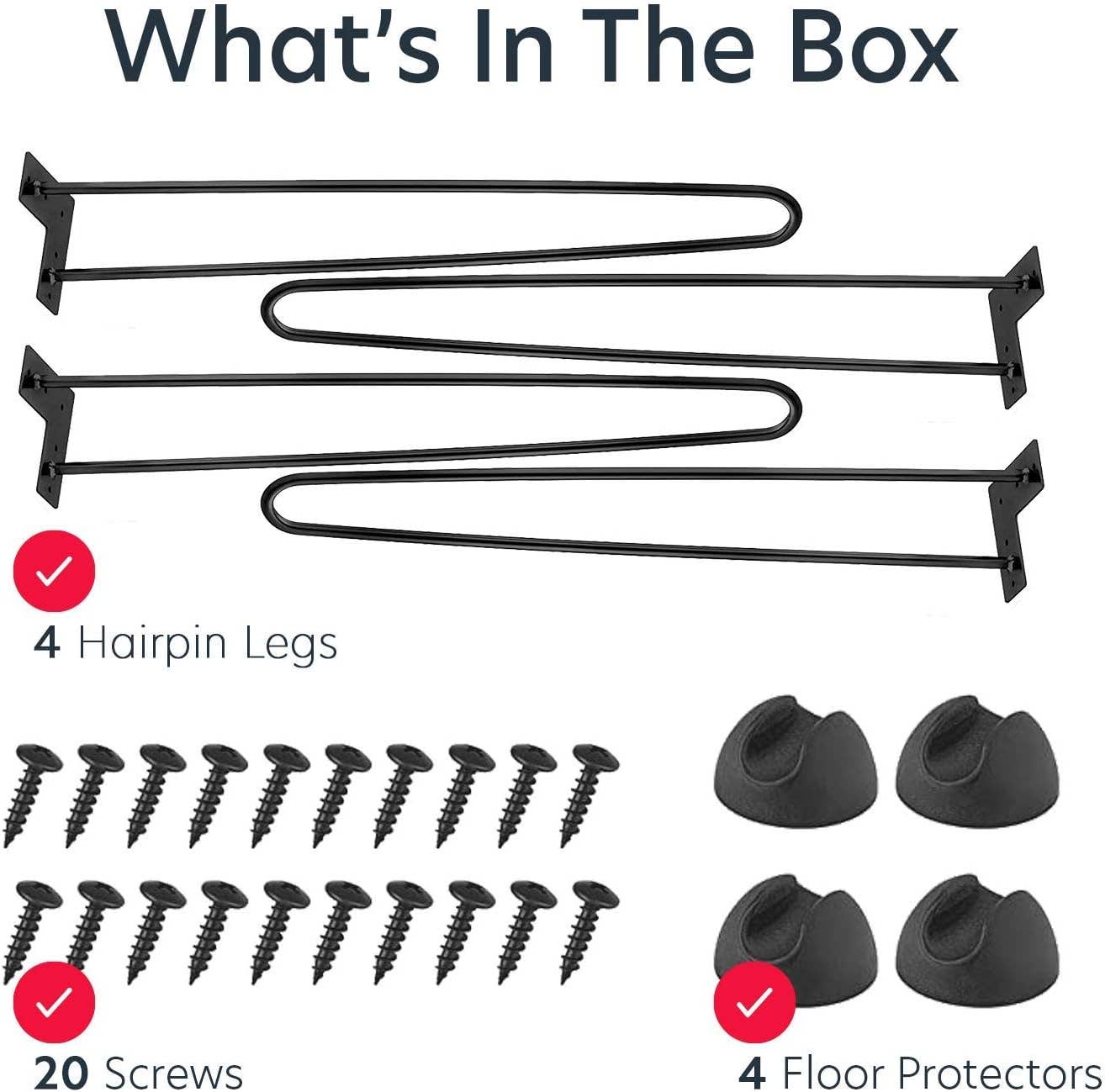 Toysical - Wholesale DIY Craft Kit - EconoHome Metal Hairpin Legs 28'' Furniture & DIY Projects1