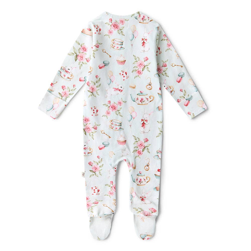 Snuggle Hunny - Wholesale Sleepsuit – Baby - White Rabbit Organic Snuggle Sleepsuit Zip Footie4