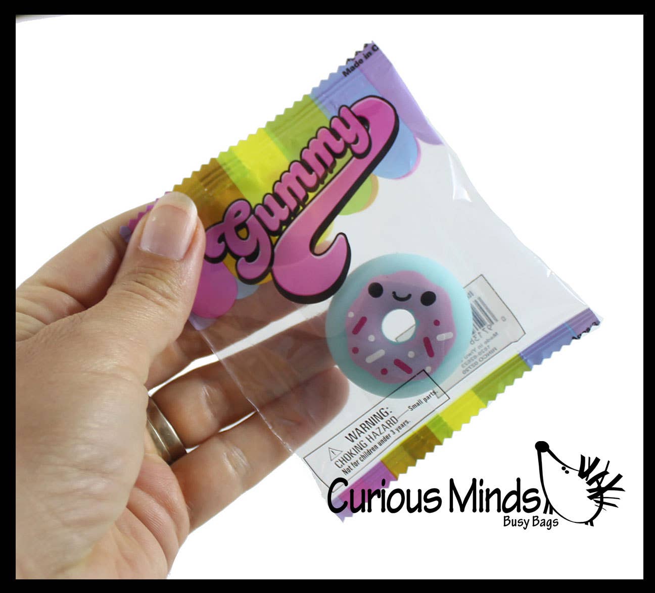 Curious Minds Toys - Wholesale Fidget Toy - Kids - 1 Donut Animal Food Mochi Squishy - Kawaii -  Cute Indiv3