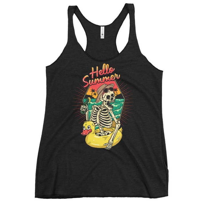Hej Sommer Racerback Tank for engroshandel hos Salty Skeleton Co.