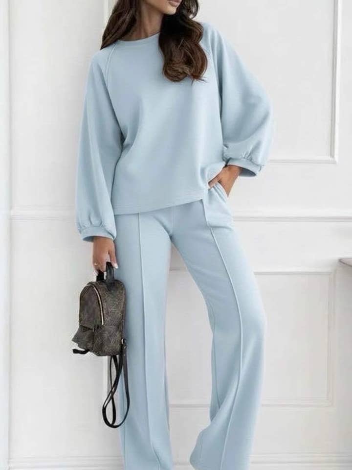 Conjunto de moletom e calças largas - 8739 por atacado de ESTEE BROWN