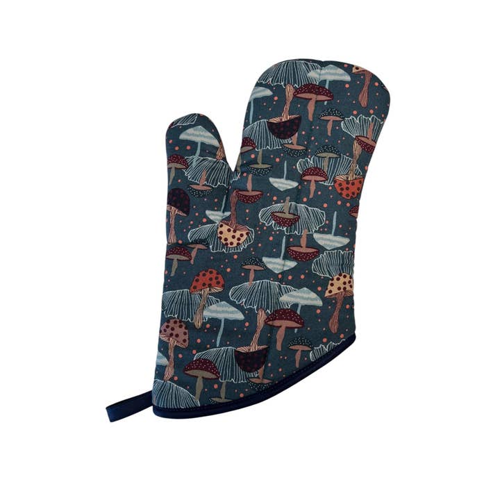 Mystic Mushrooms Oven Mitt for wholesale by Collisionware