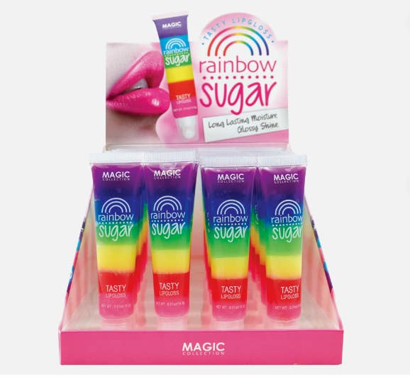Majestic Wholesale - Wholesale Lipgloss - Magic Collection Rainbow Sugar 36-delige set smakelijke lipgloss