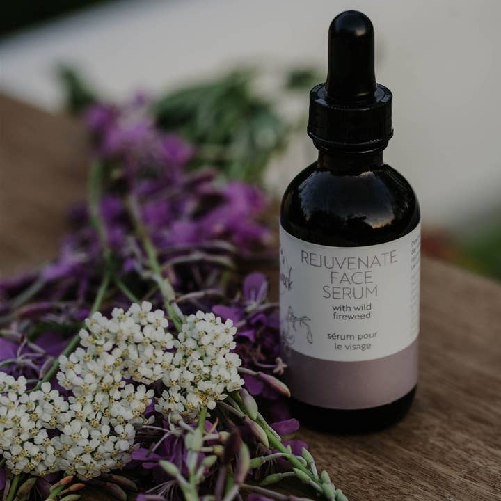 Rejuvenate Face Serum 30mL or 60mL *Anti-Aging & Renewal with Fireweed & Yarrow* for wholesale by Prarie Soap Shack