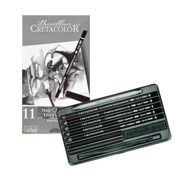 MacPherson's - Wholesale Painting/Drawing - Cretacolor Noir Charcoal Drawing Set, 11 Pieces