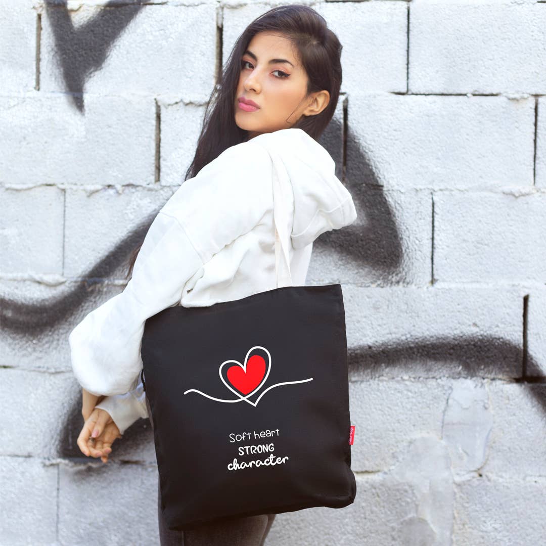 hello-bags - Vente Tote bag – femme - SAC FOURRE-TOUT (SAC EN TISSU) « SOFT HEART »7