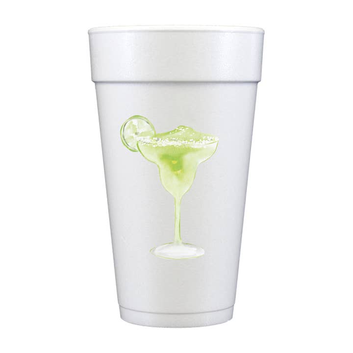 Bicchieri di schiuma a colori pieni Margarita - Cinco de Mayo per la vendita all'ingrosso da parte di Sip Hip Hooray