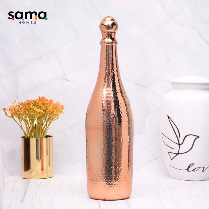 Elegant Design Copper Finished Champagne Bottle Case Barware for wholesale on Faire