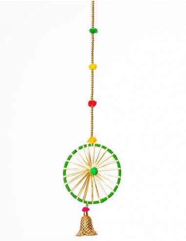 Kimago's Home – wholesale Ornament – Circle and Bell Ethnic Decoration Pendant3