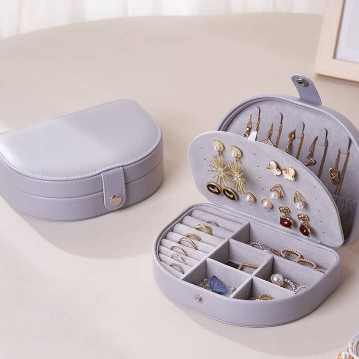 Dipped Shop - Wholesale Jewelry Box/Organizer - Vintage Solid Color Portable Jewelry Case DP25B9091