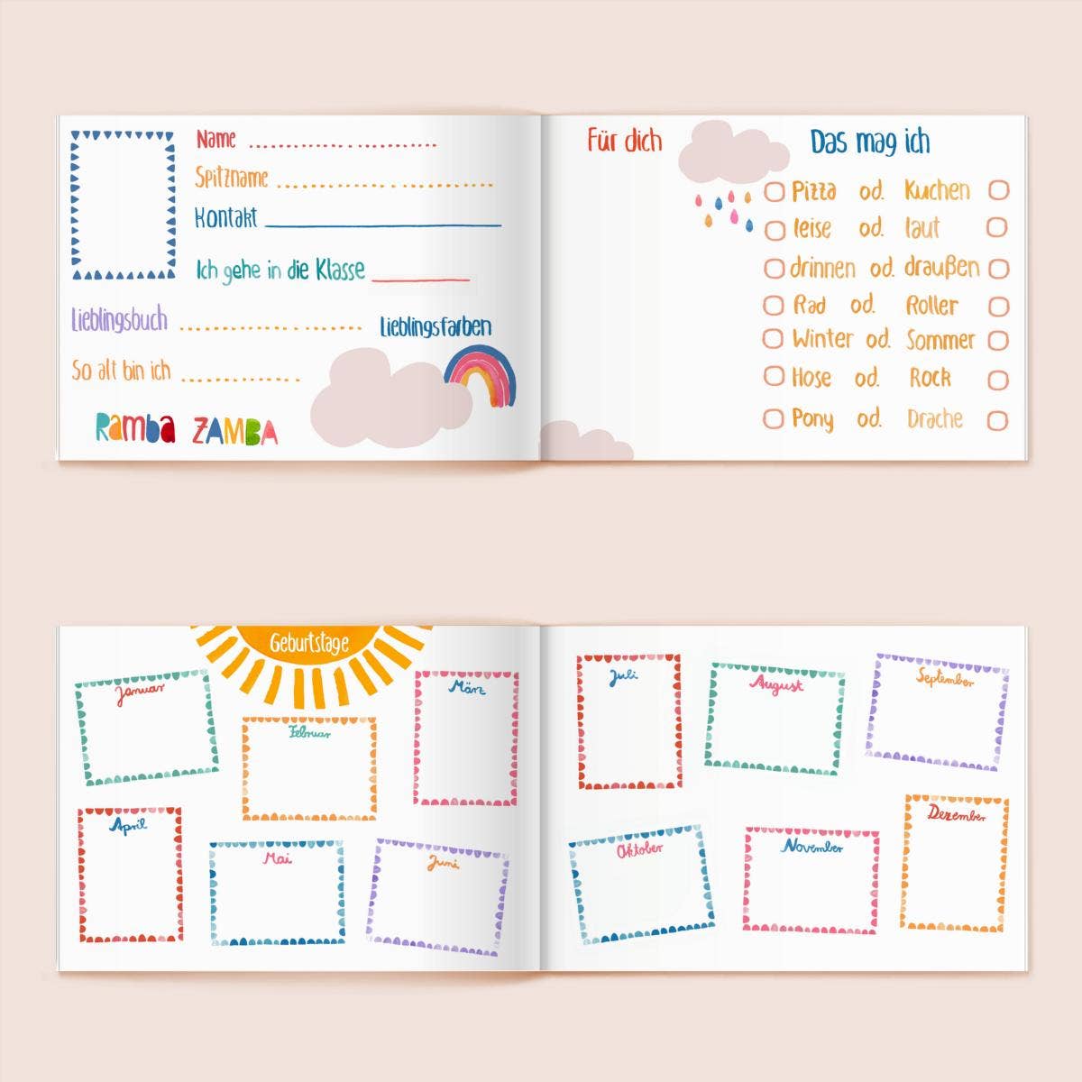 Frau Ottilie - Wholesale Early reader book (6–8) - Friends book *All My School Friends* (PU=3) with Giraffe, Mouse & Hamster2