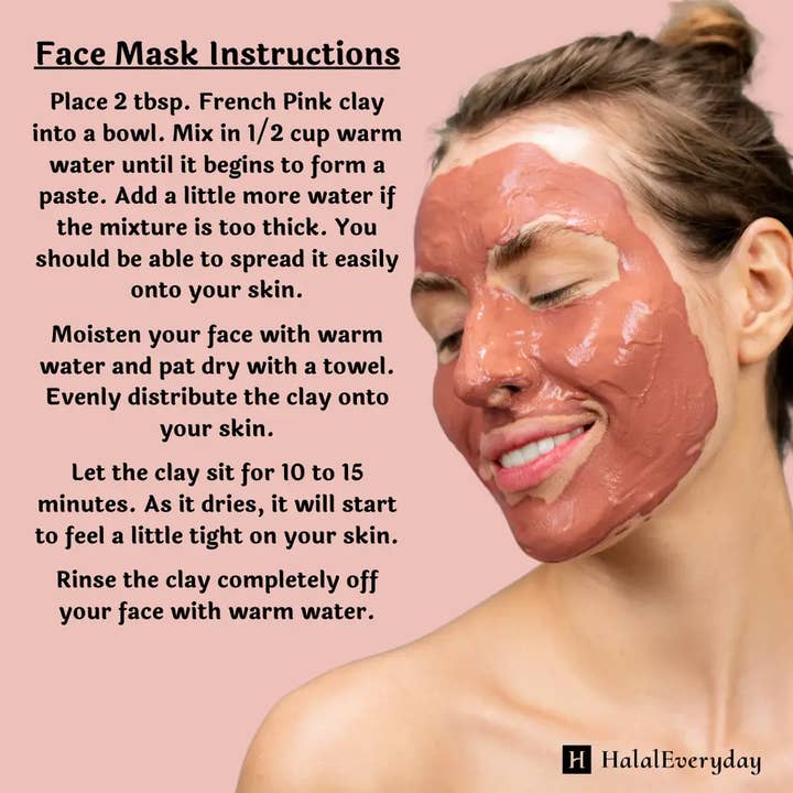 HalalEveryDay - Wholesale Skincare Face Mask - French Pink Clay