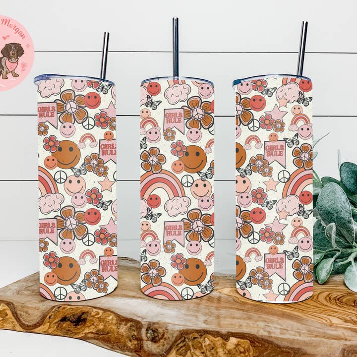 Girls Rule Tumbler for wholesale by Designs By Morgan AZ LLC